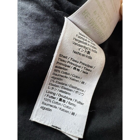 J.Crew Tiered Ruffle Shoulder Sleeveless Midi Dress Black Cotton Blend Size 2 - Picture 6 of 7